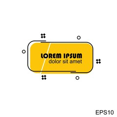 Digital callouts titles.Layout element for web, brochure, presentation or infographics.