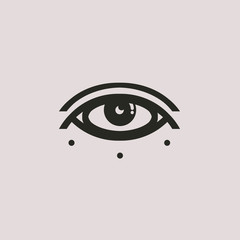 Flat Eye symbol health eyes