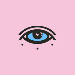 vector illustration of an eye
