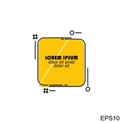 Digital callouts titles.Layout element for web, brochure, presentation or infographics.