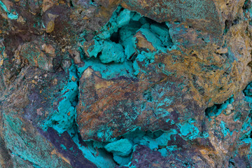 Turquoise -a semiprecious stone, typically opaque and of a greenish-blue, consisting of a hydrated...