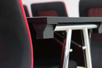 Close up of office furniture in meeting room, Interior of Conference & Meeting Room, corporate Design