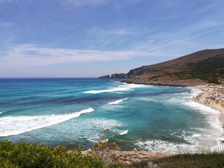 Cala Mezquida beach at Mallorca Island