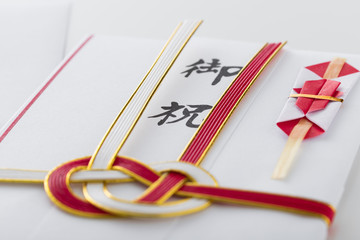 祝儀袋のクローズアップのイメージ写真