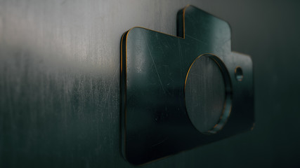 Cameramodern shape metal