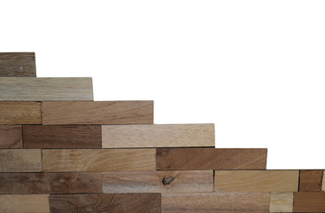 Wooden texture isolated on white background with clipping path.