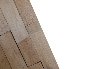 Wooden texture isolated on white background with clipping path.