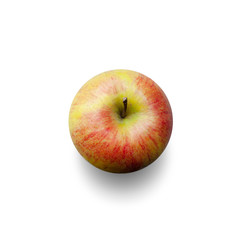 Close up of an organic apple fruit with white Background