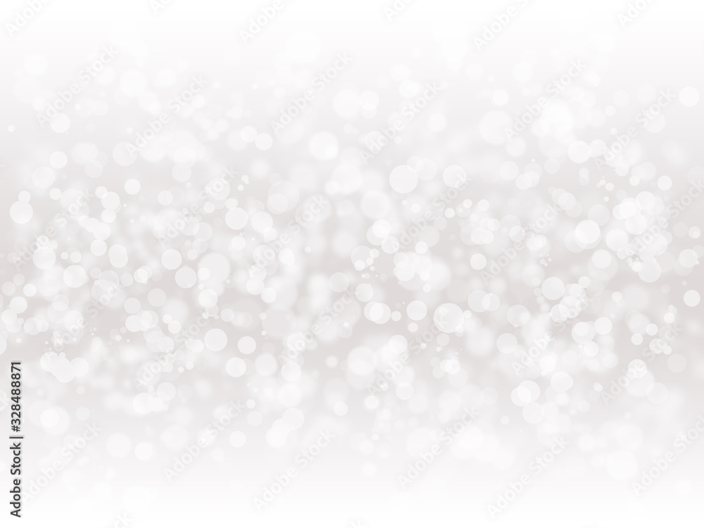 Poster abstract background with white bokeh of illumination