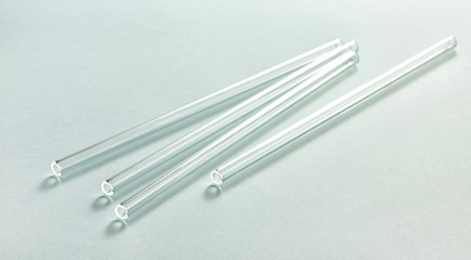 Reusable straight glass straws