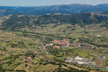 Orduña town and it's sorroundings in Vizcaya province, Spain