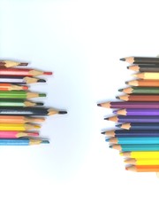 A close up of a colored pencil