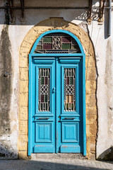 Fototapeta na wymiar Old door in Nicosia, Republic of Cyprus