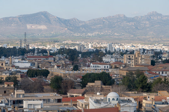 Panoramic view of Nicosia in Cyprus