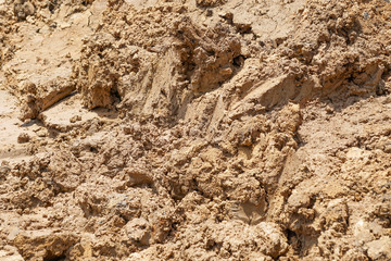 Background of natural brown as natural organic clay and geological sediment mixture as in roughing.
