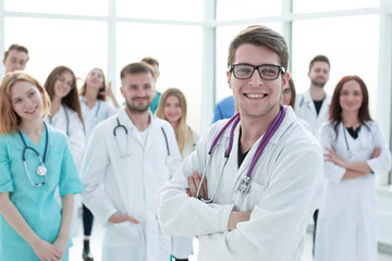 Fototapeta premium team of happy young people .success concept