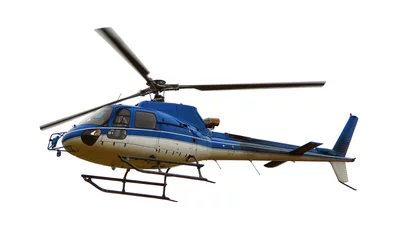 Tuinposter Helicopter isolated on white background © photolia67