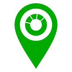 Tortendiagramm und Kartenmarkierung