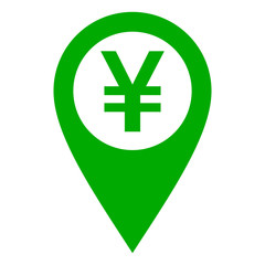 Yen und Kartenmarkierung