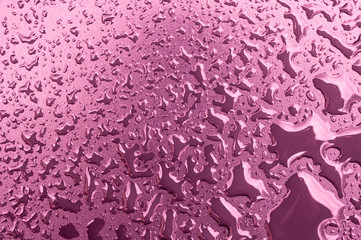 Close up water drops on metal surface can be used for web design