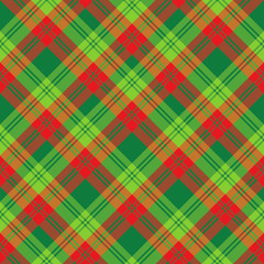 Seamless pattern in awesome red and green colors for plaid, fabric, textile, clothes, tablecloth and other things. Vector image. 2