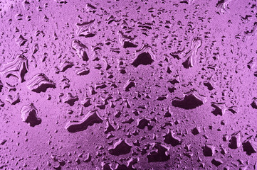 Close up water drops on metal surface can be used for web design