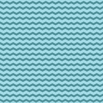 Blue seamless pattern in zig zag. Classic chevron background. Vector textile paper design