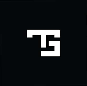 Initial based modern and minimal Logo. TG GT TS ST letter trendy fonts monogram icon symbol. Universal professional elegant luxury alphabet vector design