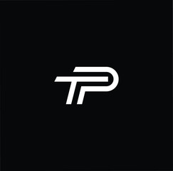 Initial based modern and minimal Logo. TP PT letter trendy fonts monogram icon symbol. Universal professional elegant luxury alphabet vector design