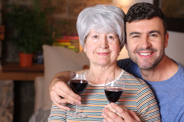 Couple with a considerable age difference 