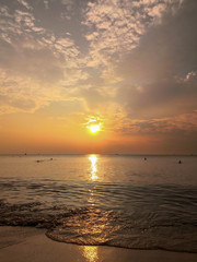 Vietnam. Phu Quoc island. Sunset over the sea