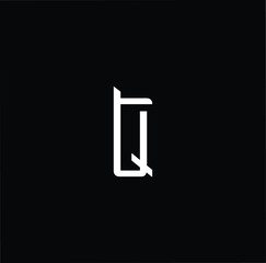 Initial based modern and minimal Logo. TQ QT letter trendy fonts monogram icon symbol. Universal professional elegant luxury alphabet vector design