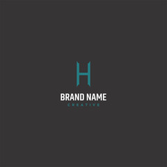 Letter H logo Icon template design in Vector illustration 