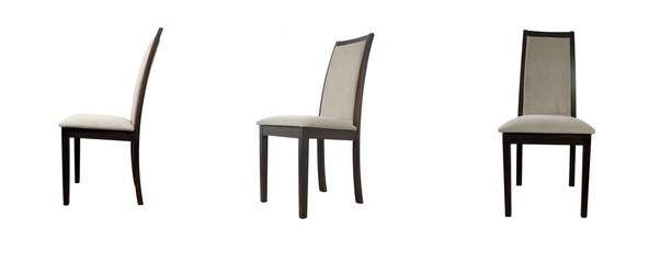 Set of Modern chair isolated on white