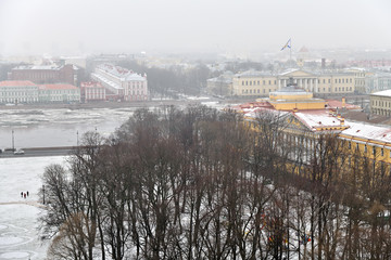 Fototapeta na wymiar Saint Petersburg. Russia. City view in winter
