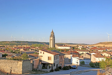 Fototapeta na wymiar Ampudia town in Spain