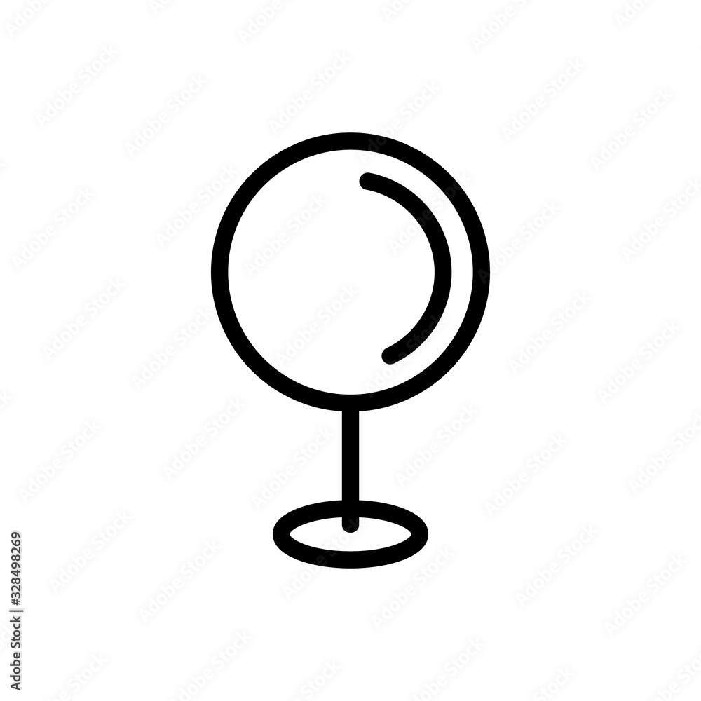 Poster marker pointer icon vector. thin line sign. isolated contour symbol illustration