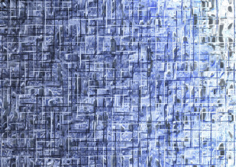 Abstract background, blue color with structure and irregular edges