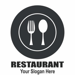 logo restaurant menu design template, food eat dinner breakfast, fast food