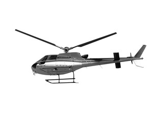 Fototapeta na wymiar Helicopter isolated on white background