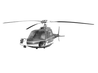 Helicopter isolated on white backgroundHelicopter isolated on white background