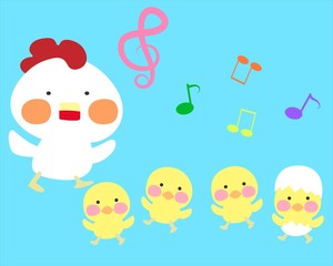 にわとりとひよこ