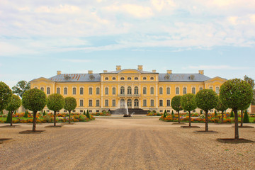 Palace Rundale in the Latvia