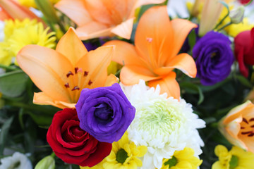 Wedding Flower Detail Closeup Colorful
