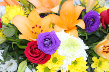 Wedding Flower Detail Closeup Colorful