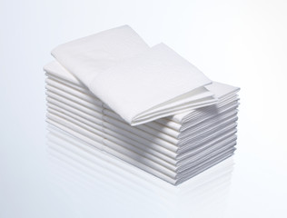 paper handkerchief isolated on white