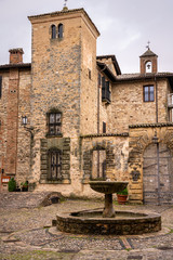 Fototapeta na wymiar Vigoleno Castle, Vigoleno, Emilia Romagna, Italy