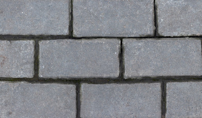 abstract grey brick floor of footpath background