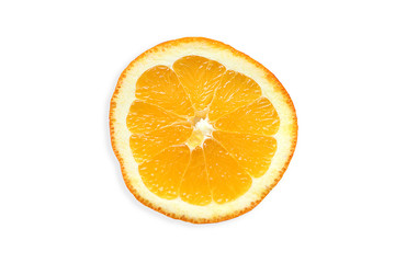 Orange slice isolated on white background