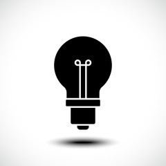 Light bulb icon. Vector illustration